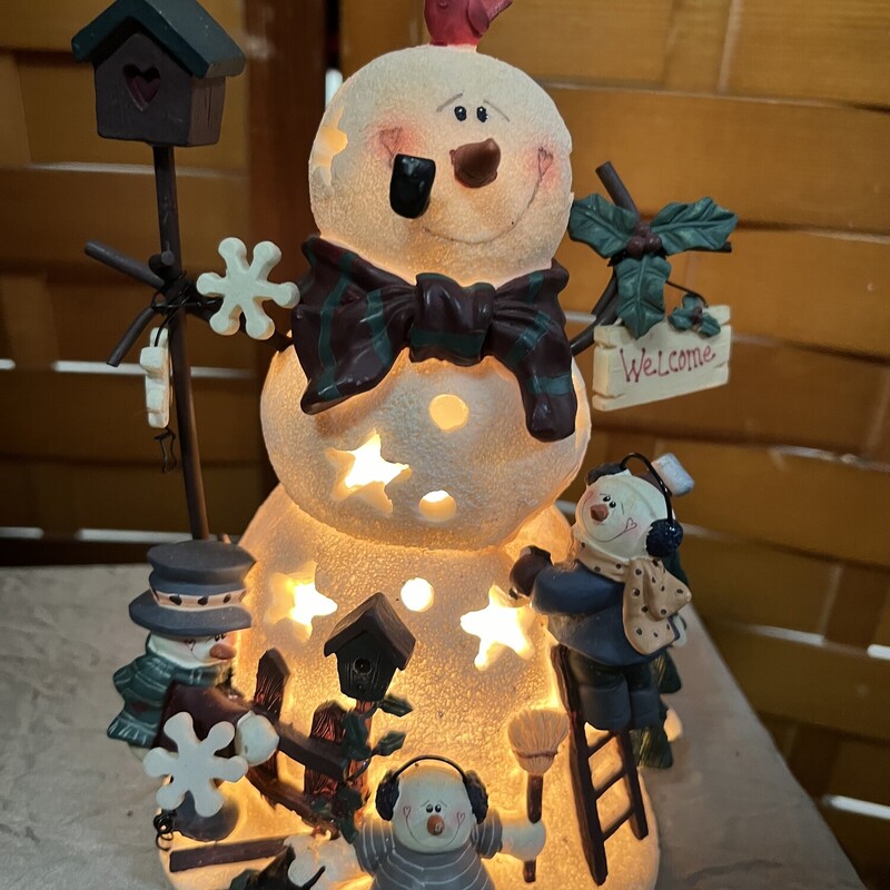 Light Up Snowman With Li