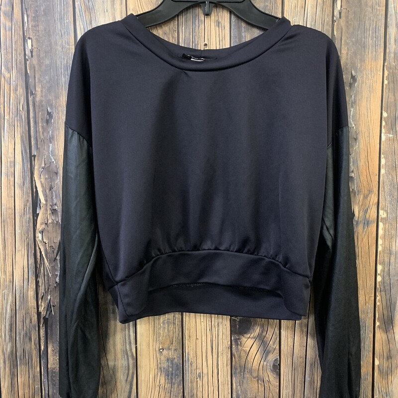 Black Crop Shirt