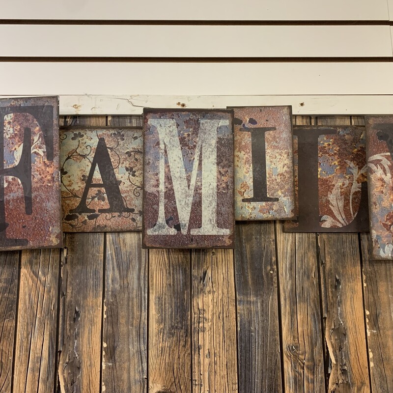 Metal Family Sign