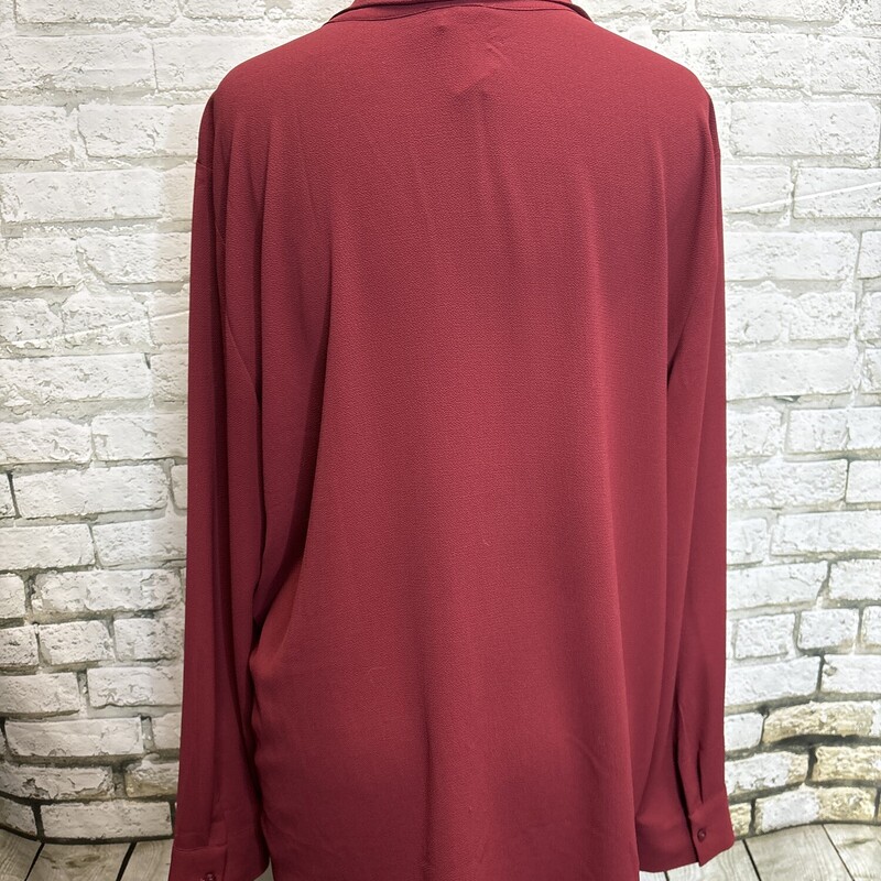 Ann Taylor, Burgundy, Size: X-large