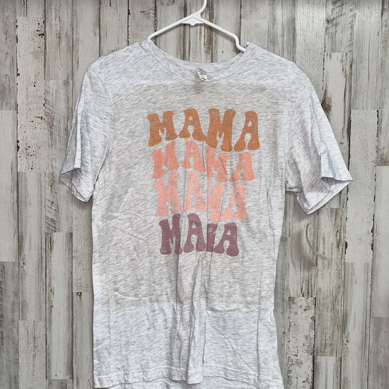 M Mama Mama Tee, Grey, Size: Ladies M