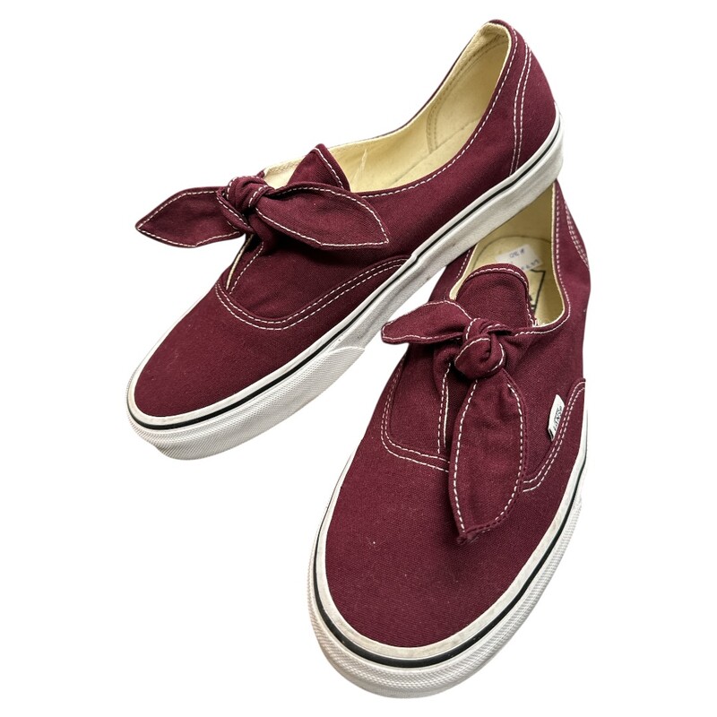 Vans, Maroon, Size: 10