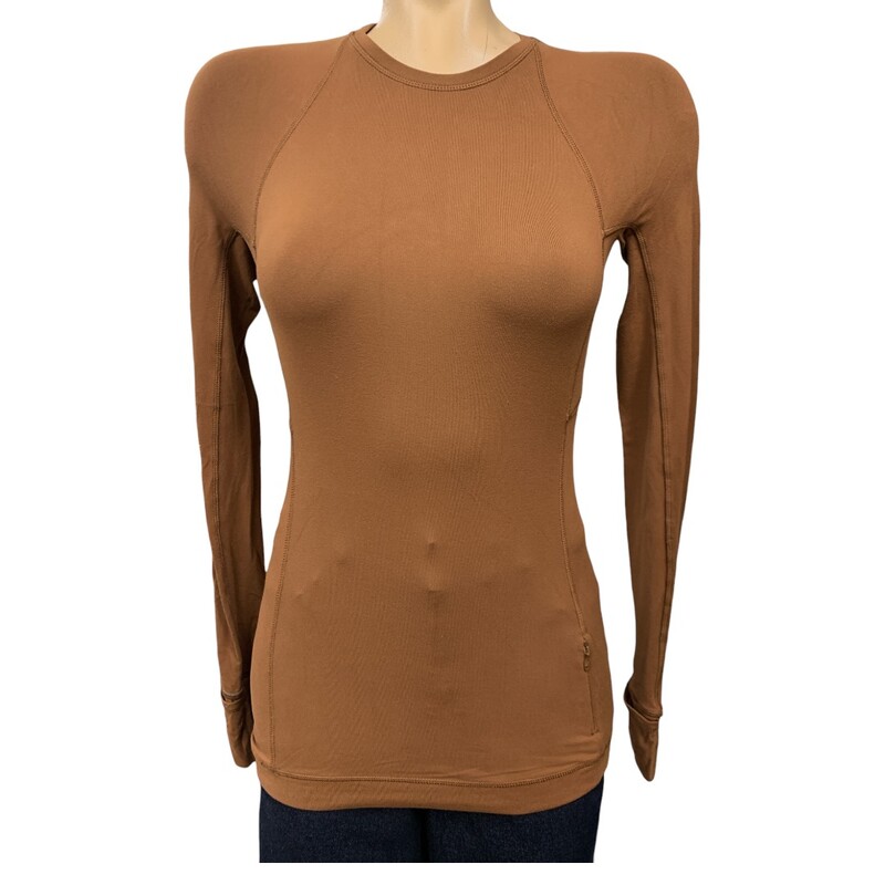 Lululemon Shirt LS, Brown, Size: Xs