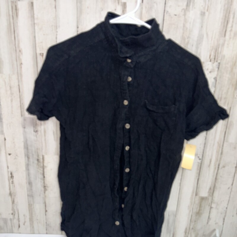 M Black Button Up