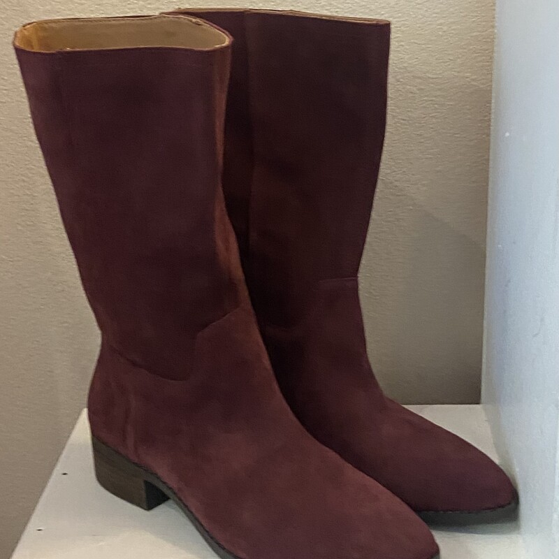 EUC Maroon Suede Boot