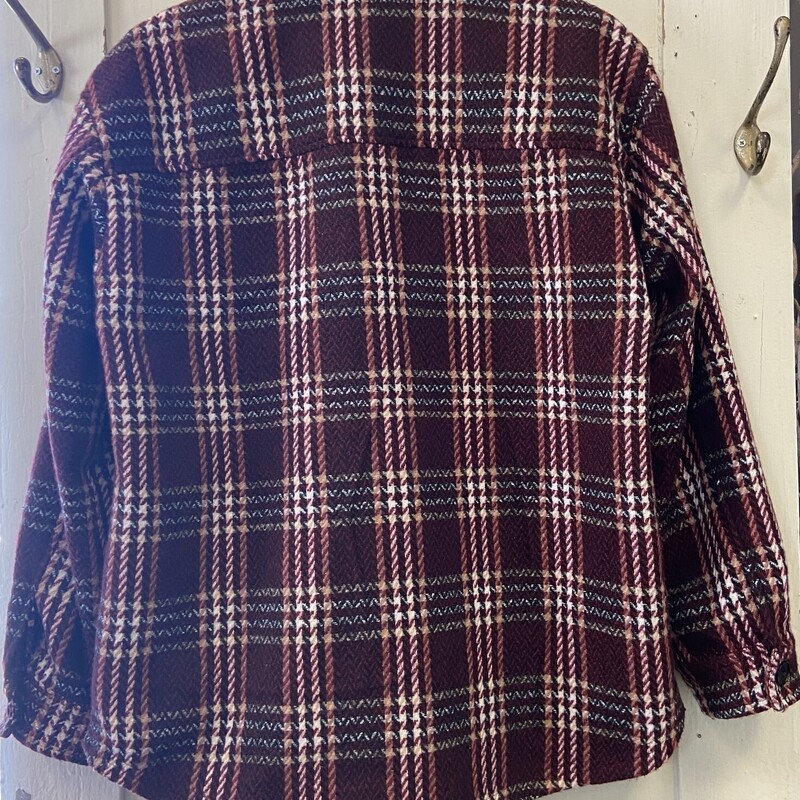 Maroon Plaid Coat<br />
Maroon<br />
Size: Medium