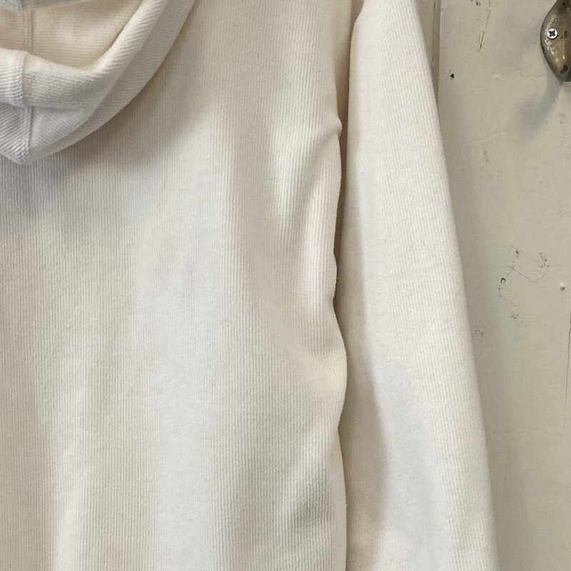 Crm Rib Hoodie<br />
Cream<br />
Size: Medium