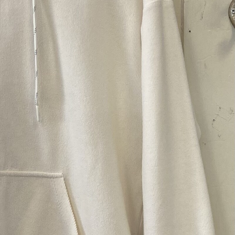 Crm Rib Hoodie<br />
Cream<br />
Size: Medium