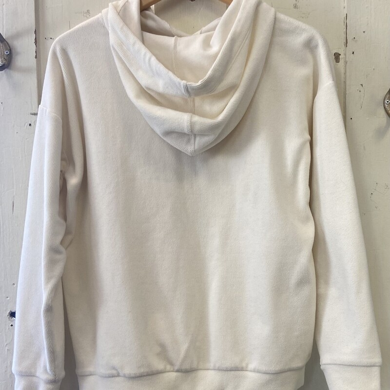 Crm Rib Hoodie<br />
Cream<br />
Size: Medium