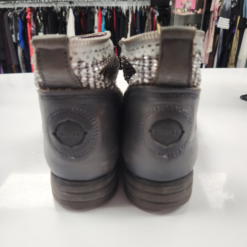 Bunker Bootie, Grey, Size: 40