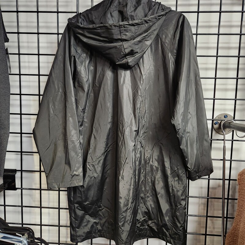 Maryland Rain Coat, Black, Size: M