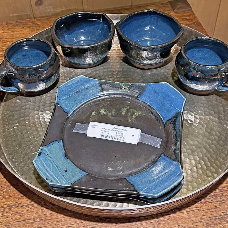 6 Pieces HM Pottery