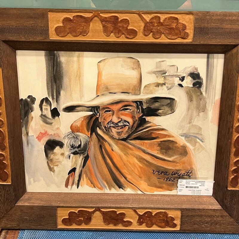 The Man / Watercolor, Signed, Nice Frame
31in x 25in