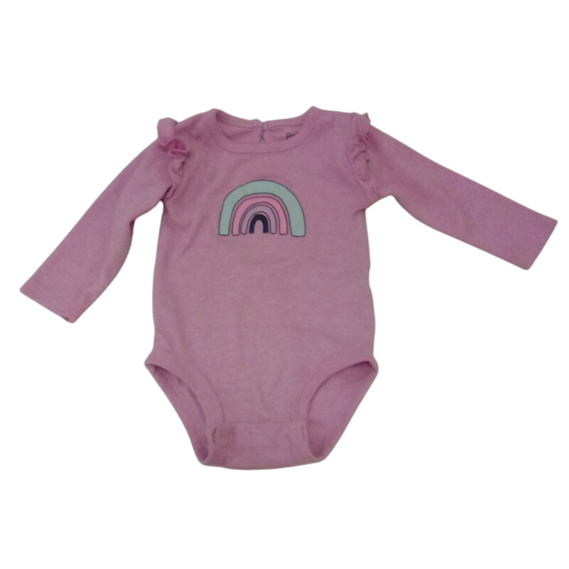 Long Sleeve Onesie: Pink