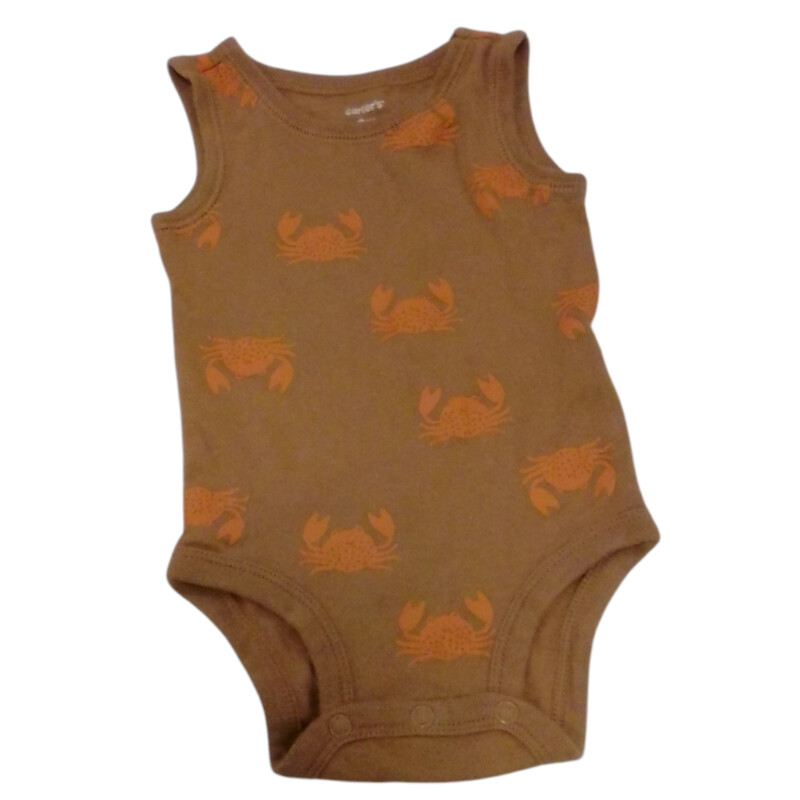 Onesie: Brown/Crabs