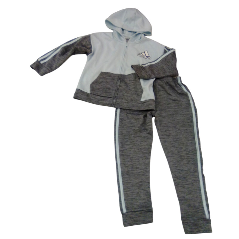 2pc Jacket/Pants:grey/blu