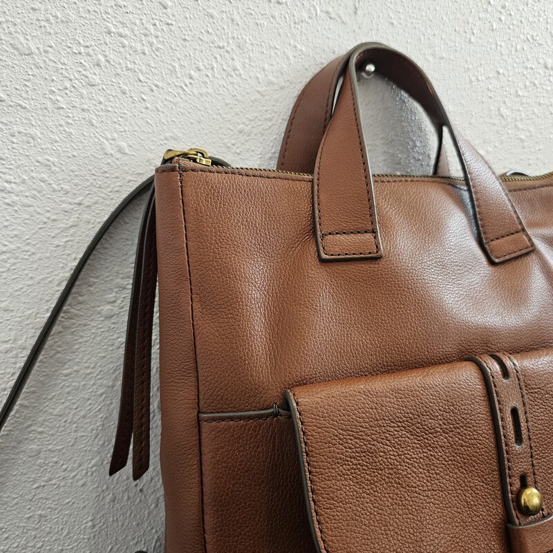 Fossil, Brown, Size: Backpack