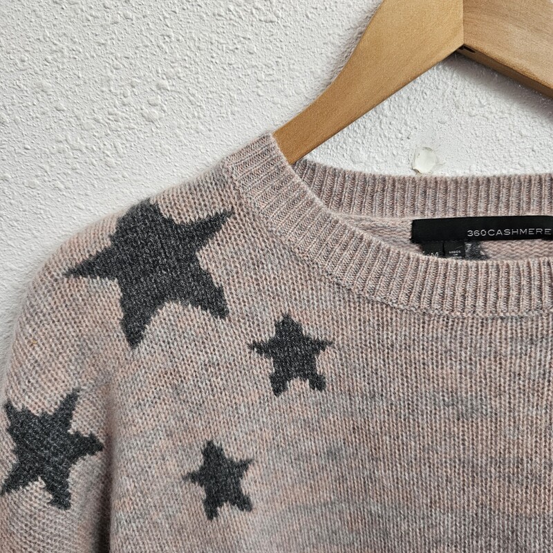 360 Cashmere Stars, PnkGry, Size: Med