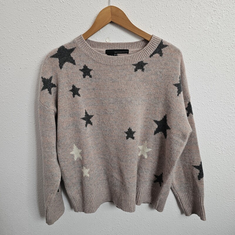 360 Cashmere Stars, PnkGry, Size: Med