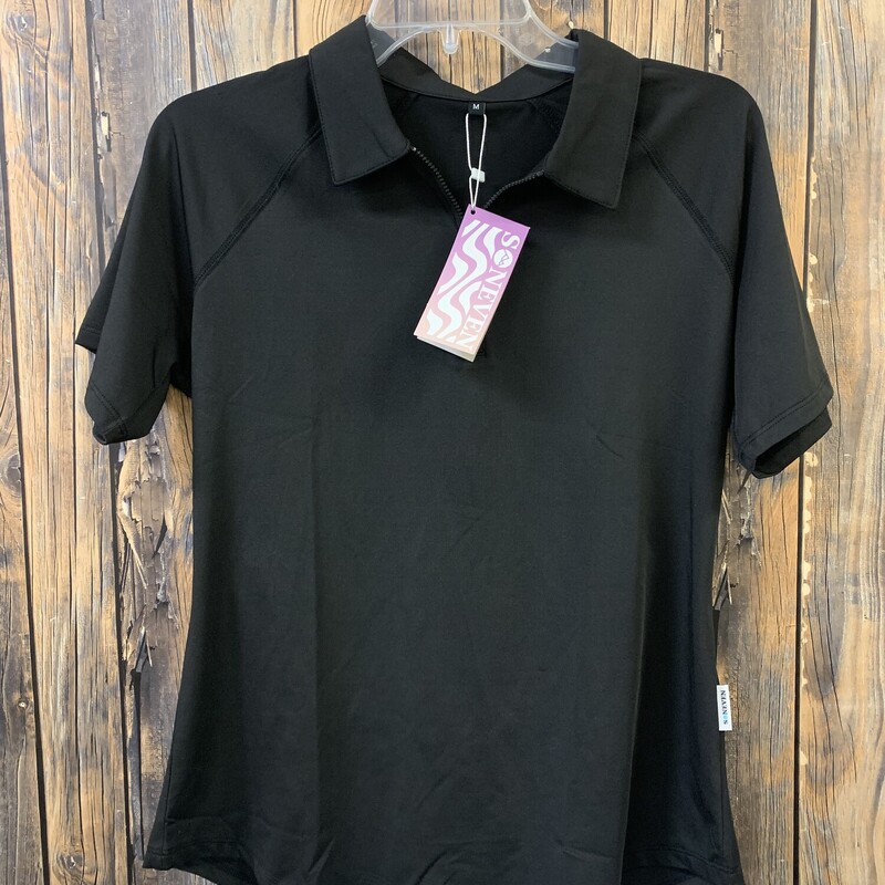 NWT Black Zipper Shirt