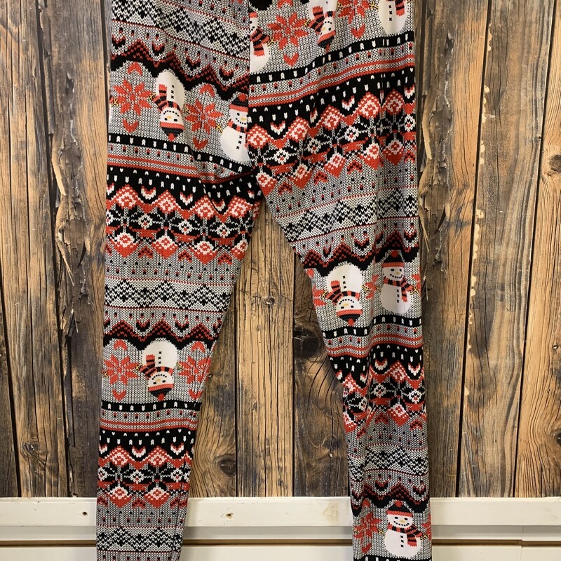 Snowman Leggings, Size: M