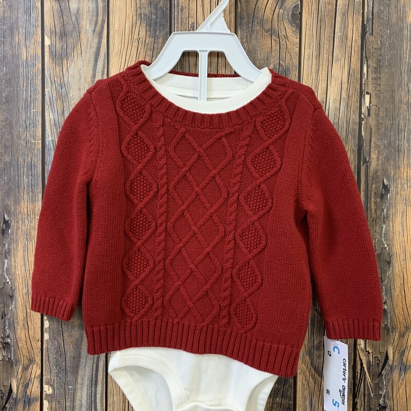 NWT Carters Red Sweater A