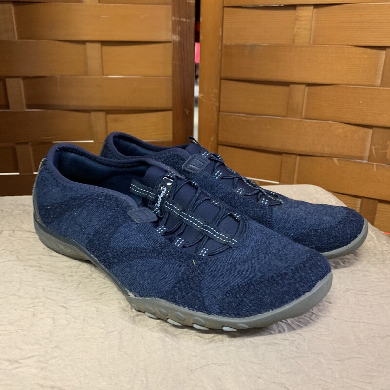 Blue Skechers Slip On Sho