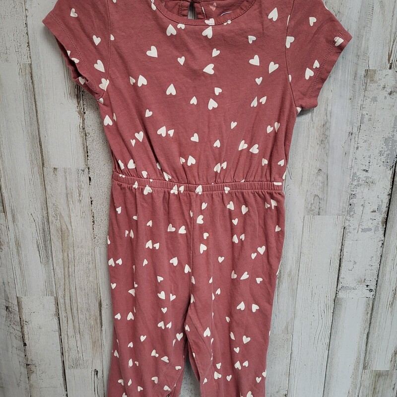 18/24M Mauve Heart Romper