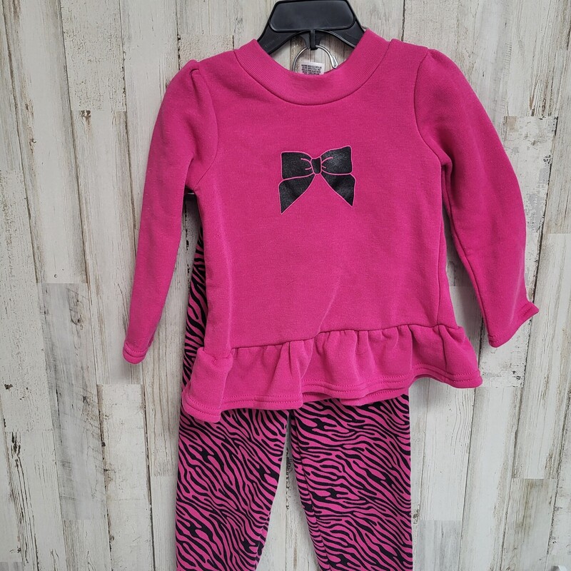 24M 2pc Pink Bow Set