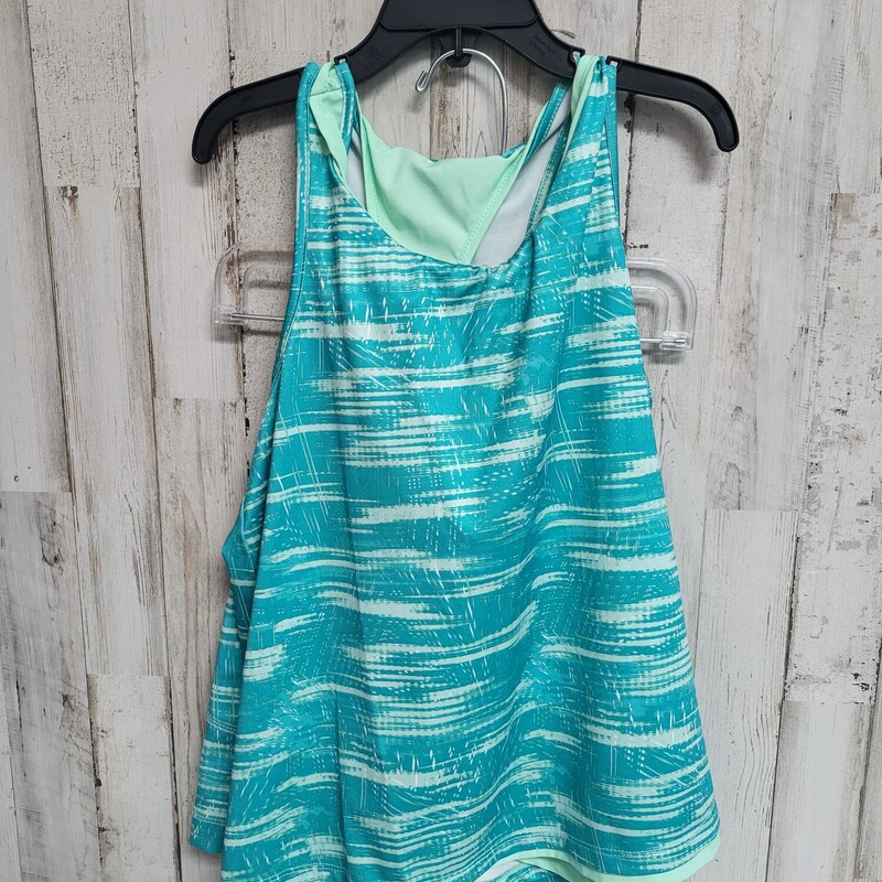 7/8 2pc Teal Printed Set