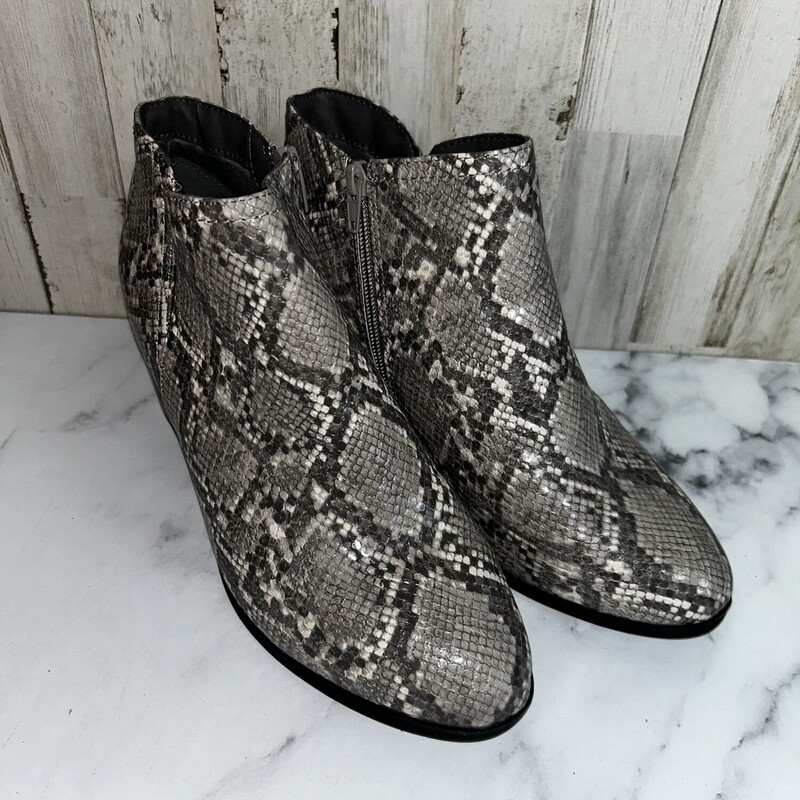 A10 Grey Snakeprint Booti