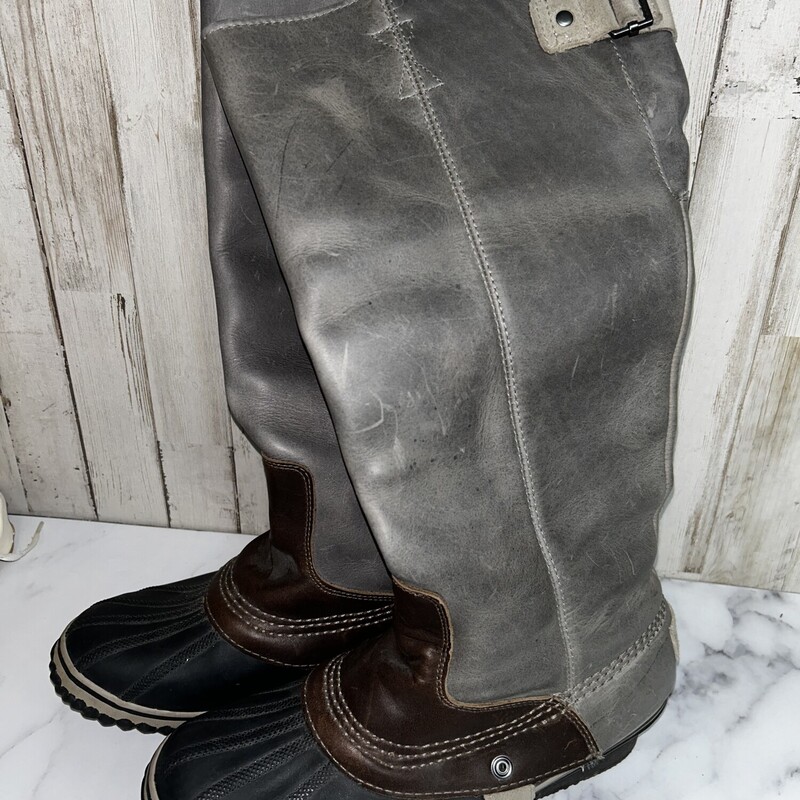 A11 Grey Tall Boots