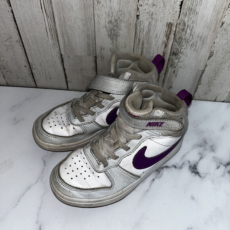 12 White/Purple Hi Tops