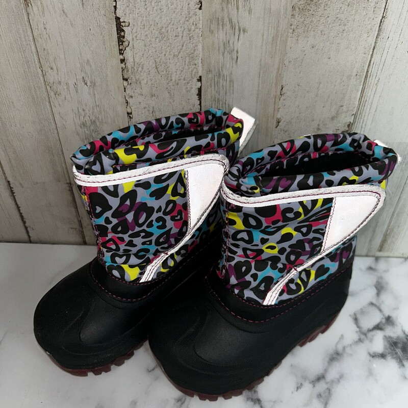 7/8 Grey Leopard Boots