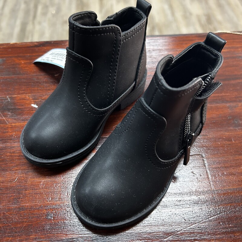 7 Black Zip Boots