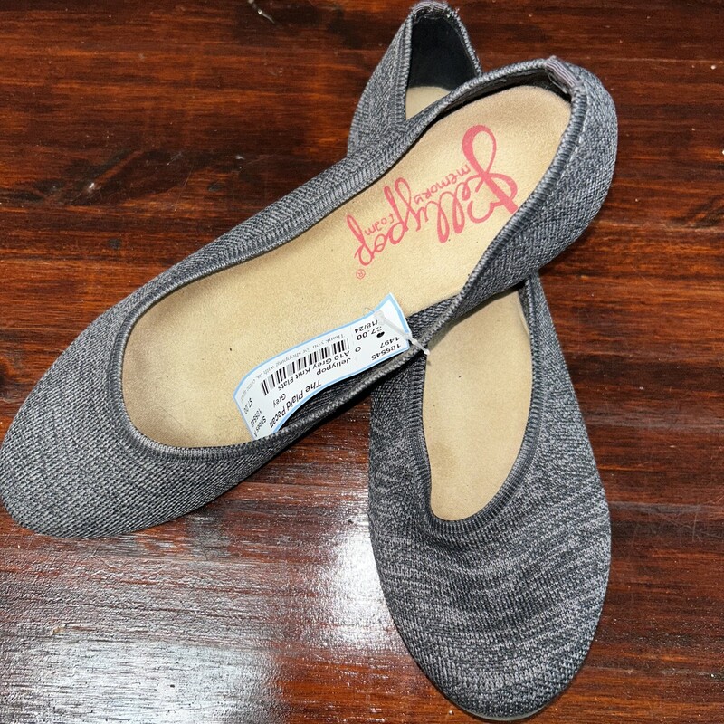 A10 Grey Knit Flats