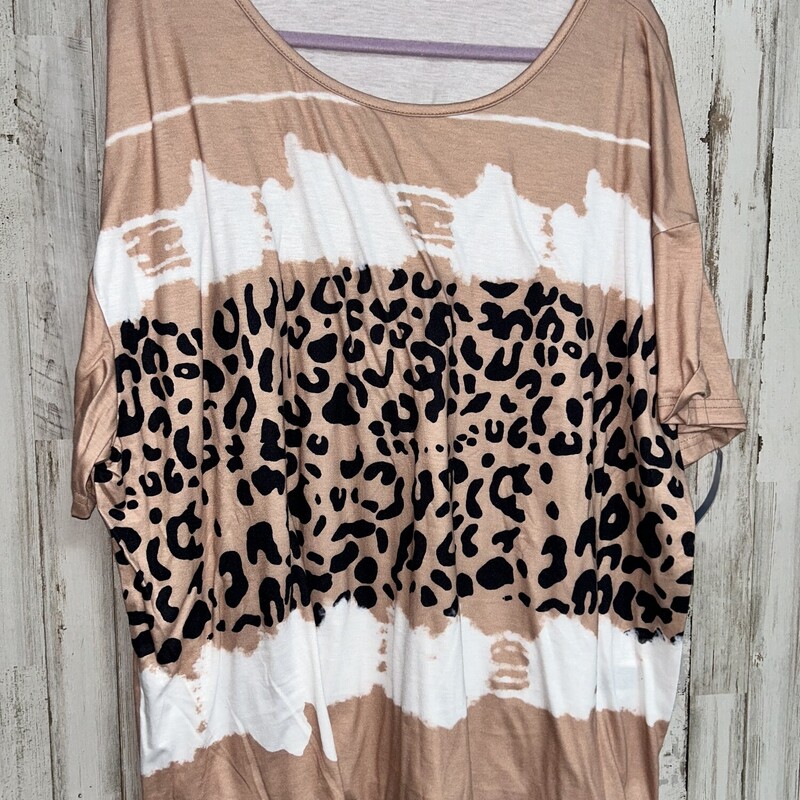 4X Tan Dye Leopard Top