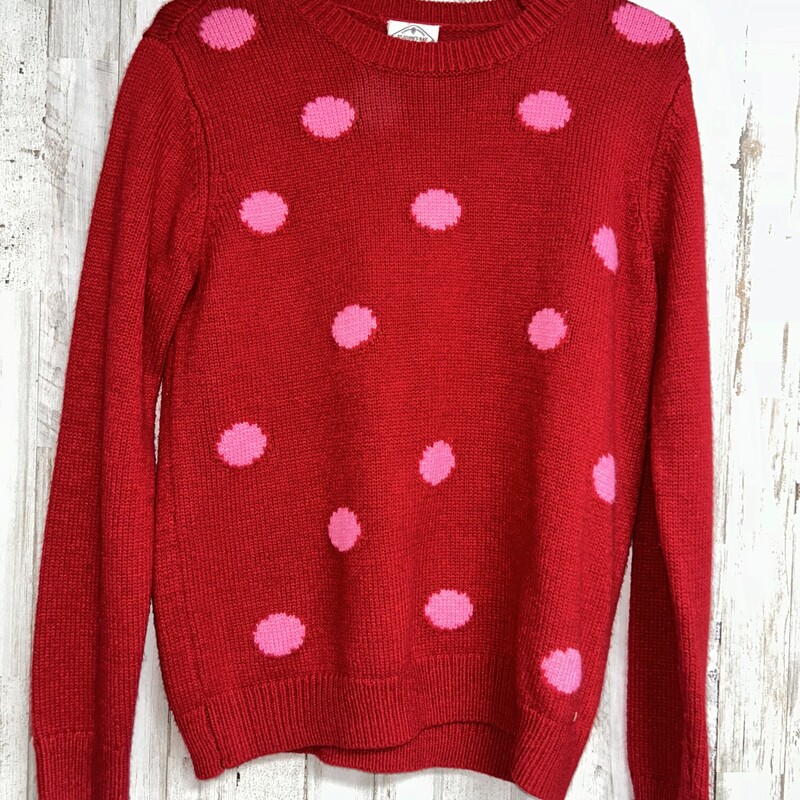 M Red Dotted Sweater