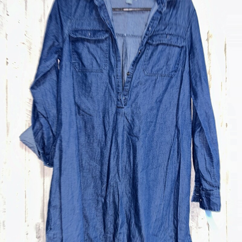 M Denim Button Up Dress