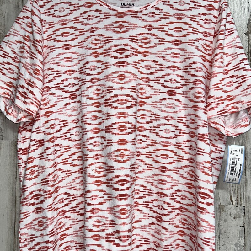 XL Orange Printed Top