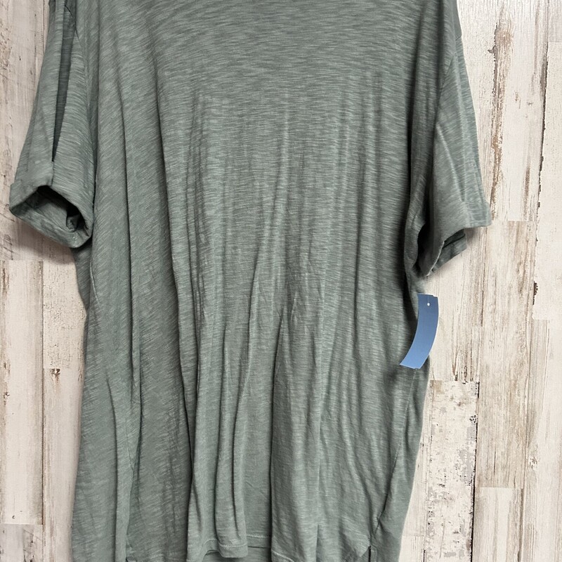 L Green Heathered Tee, Green, Size: Ladies L