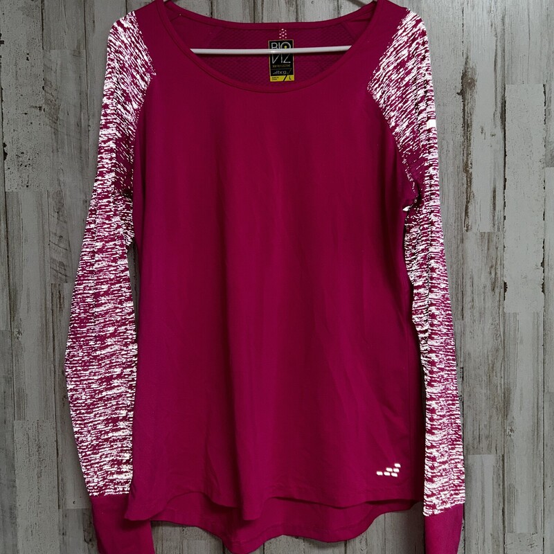 L Hot Pink Printed Athlet