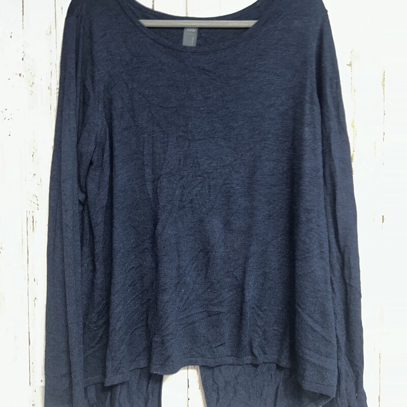 L Drk Navy Knit Top