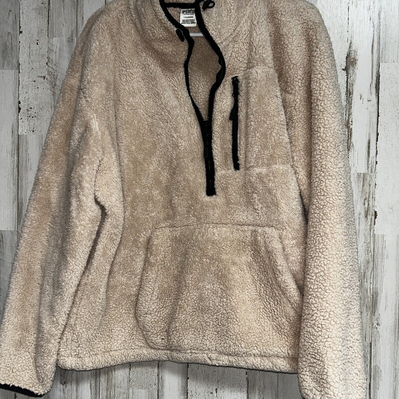 L Tan Fuzzy Pullover, Tan, Size: Ladies L