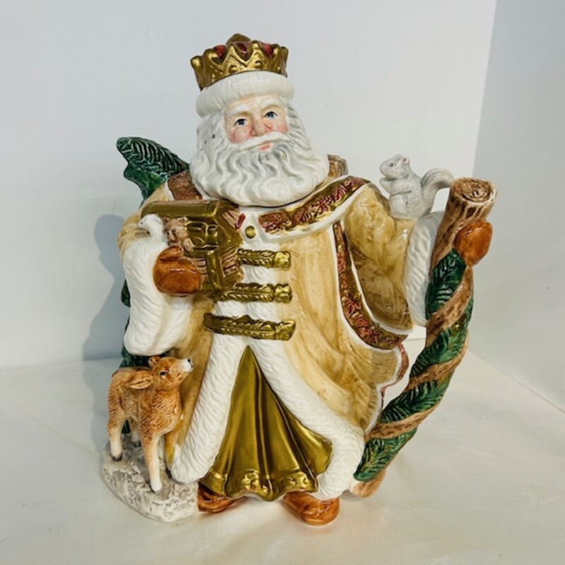 Fitz&Floyd Santa Teapot