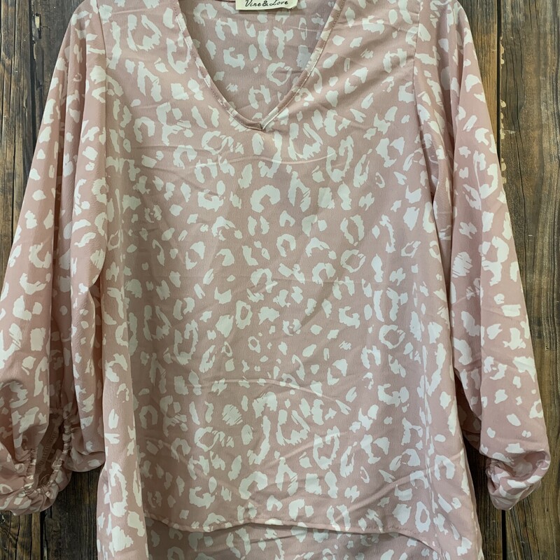 Pink White Animal Print S, Size: S