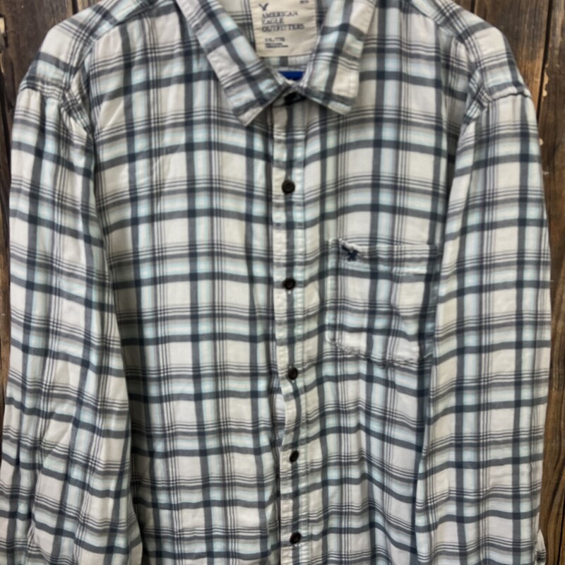 Blue Plaid American Eagle