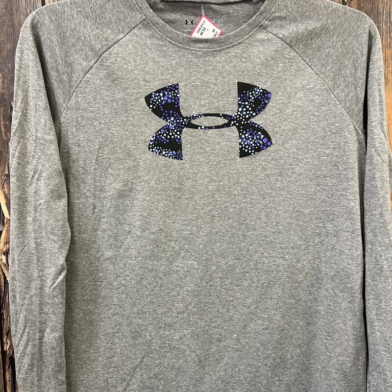 Gray/purple Under Armour, Size: Ylg