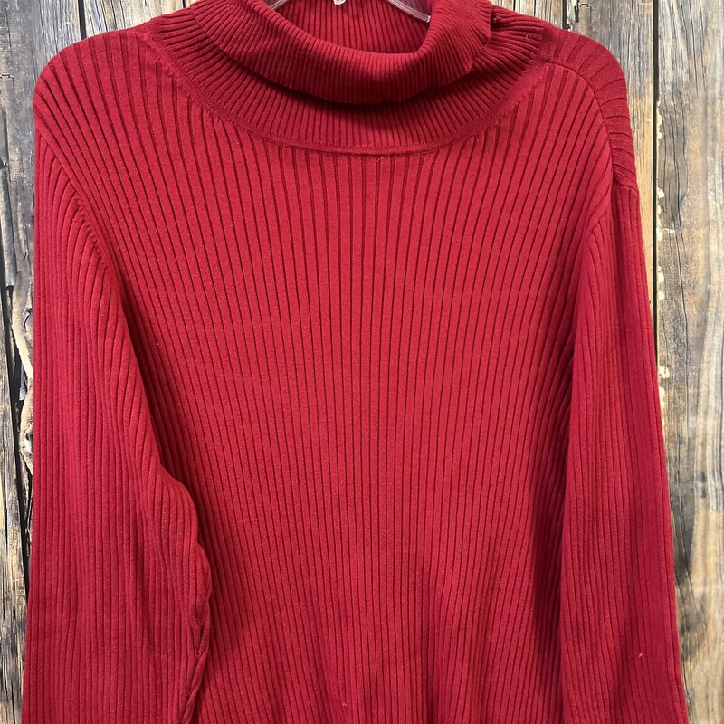 Red Cowl Neck Sweater, Size: 22/24