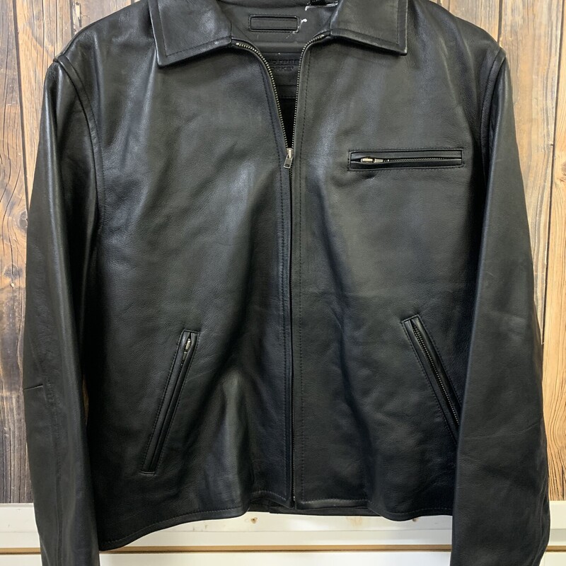 Leather Jacket, Size: L